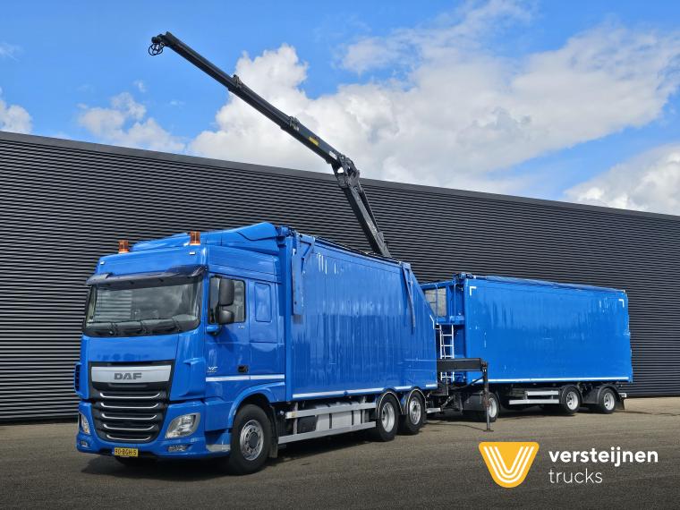 DAF XF 440 6x2 / PENZ CRANE - KRAN + TIPPER TRAILER